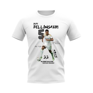 Jude Bellingham Real Madrid Graphic T-Shirt (White)