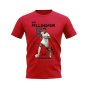 Jude Bellingham Real Madrid Graphic T-Shirt (Red)