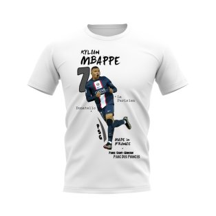 Kylian Mbappe PSG Graphic T-Shirt (White)