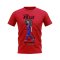 Lionel Messi Barcelona Graphic T-Shirt (Red)