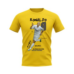 Ronaldo Real Madrid Graphic T-Shirt (Yellow)