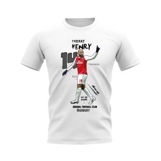 Thierry Henry Arsenal Graphic T-Shirt (White)