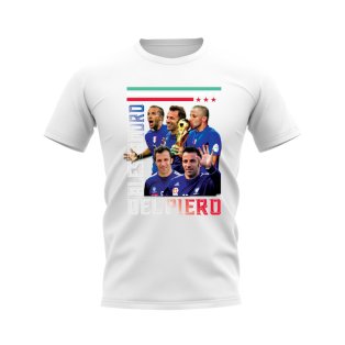 Alessandro Del Piero Italy Bootleg T-Shirt (White)