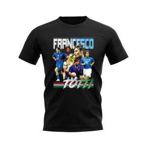 Francesco Totti Italy Bootleg T-Shirt (Black)
