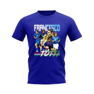Francesco Totti Italy Bootleg T-Shirt (Blue)