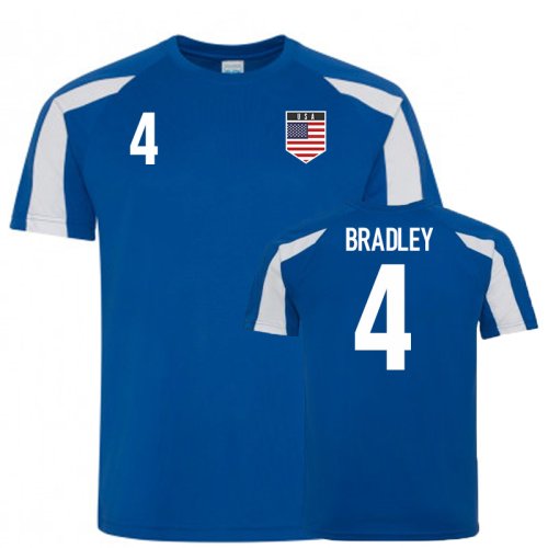 MICHAEL BRADLEY Nike Dri-Fit 2015 USA outlets SOCCER #4 Red White Blue Jersey - Adult M