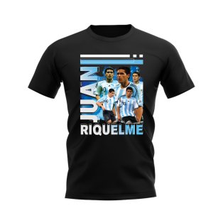 Juan Riquelme Argentina Bootleg T-Shirt (Black)