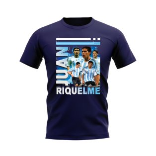 Juan Riquelme Argentina Bootleg T-Shirt (Navy)