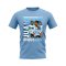 Juan Riquelme Argentina Bootleg T-Shirt (Sky Blue)