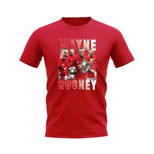 Wayne Rooney Manchester United Bootleg T-Shirt (Red)
