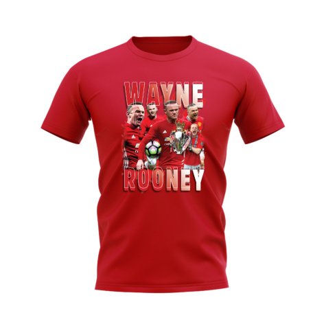 Wayne Rooney Manchester United Bootleg T-Shirt (Red)
