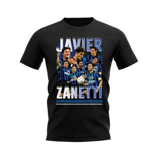 Javier Zanetti Inter Milan Bootleg T-Shirt (Black)