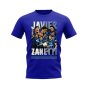 Javier Zanetti Inter Milan Bootleg T-Shirt (Blue)