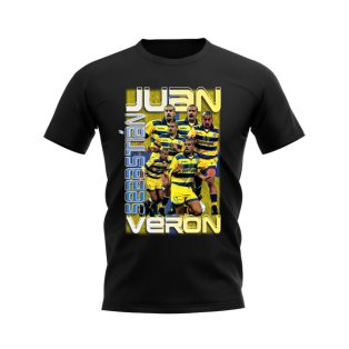 Juan Sebastian Veron Parma Bootleg T-Shirt (Black)
