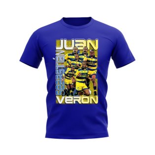 Juan Sebastian Veron Parma Bootleg T-Shirt (Blue)