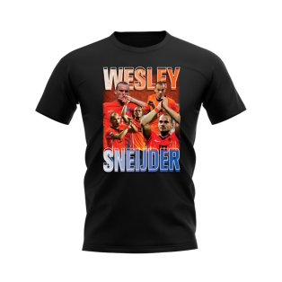 Wesley Sneijder Holland Bootleg T-Shirt (Black)