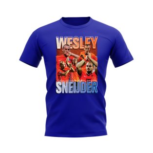 Wesley Sneijder Holland Bootleg T-Shirt (Blue)