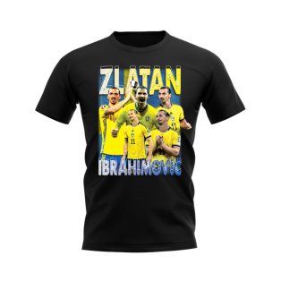 Zlatan Ibrahimovic Sweden Bootleg T-Shirt (Black)