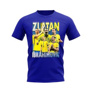 Zlatan Ibrahimovic Sweden Bootleg T-Shirt (Blue)