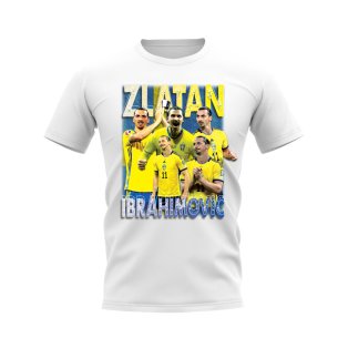 Zlatan Ibrahimovic Sweden Bootleg T-Shirt (White)