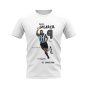 Alan Shearer Newcastle United Graphic T-Shirt (White)