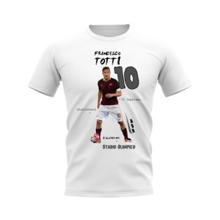 Francesco Totti Roma Graphic T-Shirt (White)