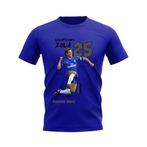Gianfranco Zola Chelsea Graphic T-Shirt (Blue)