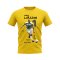 Henrik Larsson Celtic Graphic T-Shirt (Yellow)