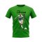 Henrik Larsson Celtic Graphic T-Shirt (Green)