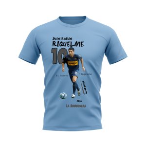 Juan Riquelme Boca Juniors Graphic T-Shirt (Sky Blue)