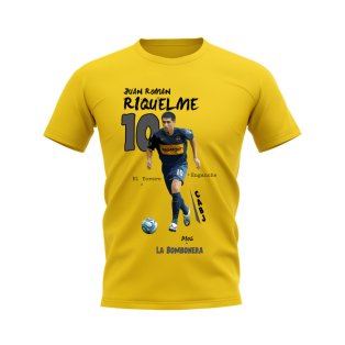 Juan Riquelme Boca Juniors Graphic T-Shirt (Yellow)