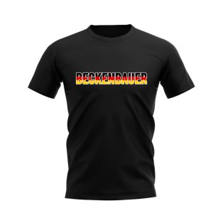 Frank Beckenbauer Germany Design T-Shirt (Black)
