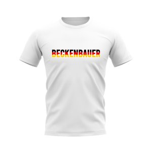 Frank Beckenbauer Germany Design T-Shirt (White)