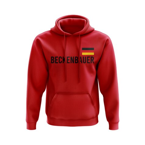 Franz Beckenbauer Germany Flag Hoody (Red)