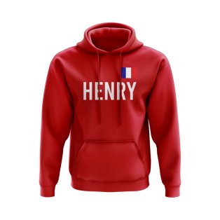 Thierry Henry France Name Hoody (Red)