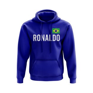 Ronaldo Brazil Name Hoody (Blue)