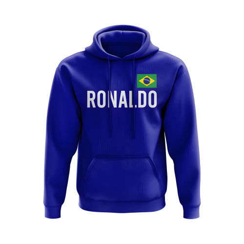 Ronaldo Brazil Name Hoody (Blue)