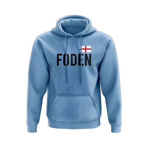 Phil Foden England Name Hoody (Sky blue)
