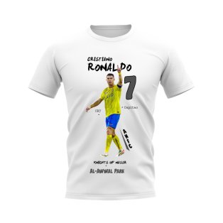 Cristiano Ronaldo Al Nassr Graphic T-Shirt (White)