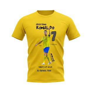 Cristiano Ronaldo Al Nassr Graphic T-Shirt (Yellow)
