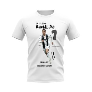 Cristiano Ronaldo Juventus Graphic T-Shirt (White)