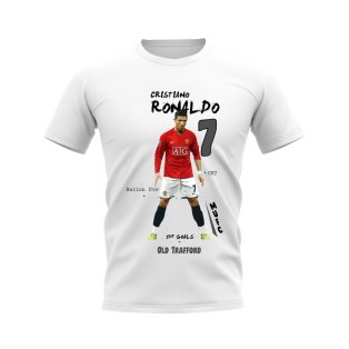 Cristiano Ronaldo Manchester United T-Shirt (White)