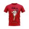 Cristiano Ronaldo Real Madrid Graphic T-Shirt (Red)