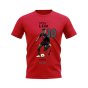 Rafael Leao AC Milan Graphic T-Shirt (Red)