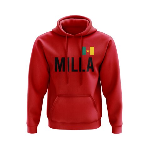 Roger Milla Cameroon Name Hoody (Red)