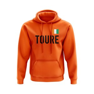 Yaya Toure Ivory Coast Name Hoody (Orange)