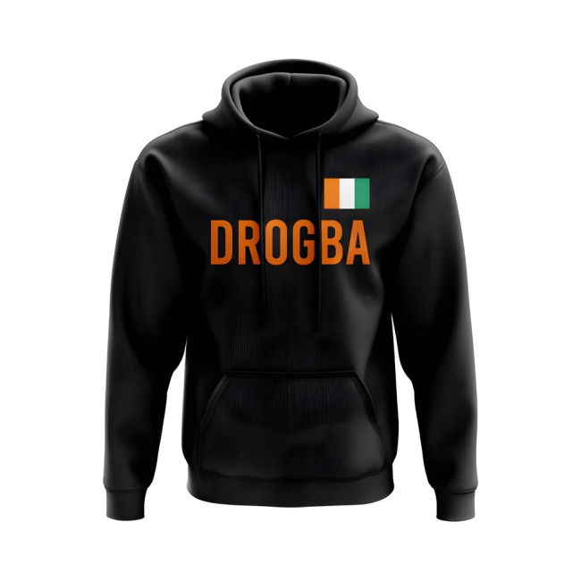 Didier Drogba Ivory Coast Name Hoody (Black)