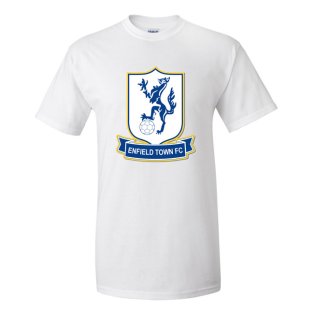 Enfield Town Official Badge T-Shirt (White) - Kids