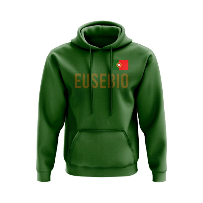 Eusebio Portugal Name Hoody (Green)