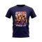 Andres Iniesta Barcelona Bootleg T-Shirt (Navy)